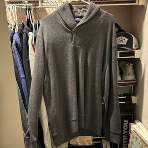 Ralph Lauren Charcoal V-Neck Sweater